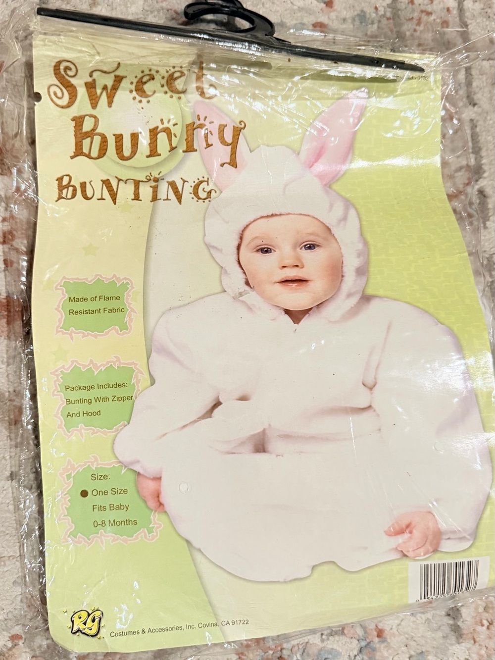 NEW Sweet Bunny Bunting Baby Costume - Pink